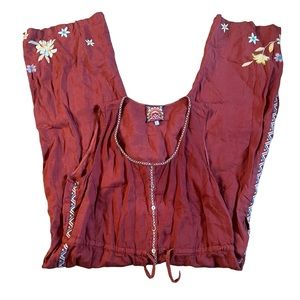 Johnny was XL embroidered jumpsuit